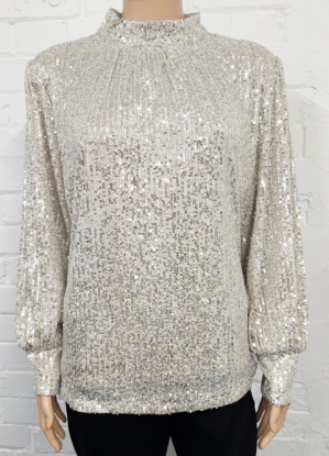 Nina Murati Sequin Embellished Top